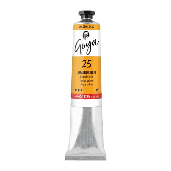 Colores al óleo tubo 60 ml Amarillo indio N° 25 - PackshotFront