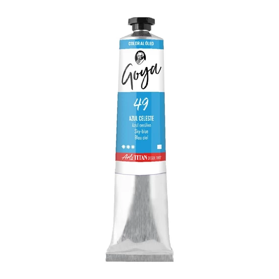 Oil Colour tube 200 ml Sky-blue N° 49 - PackshotFront