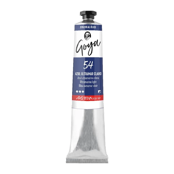 Colores al óleo tubo 200 ml Azul ultramar claro N° 54 - PackshotFront
