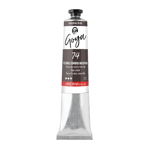 Oil Colour tube 60 ml Raw umber N° 74 - PackshotFront