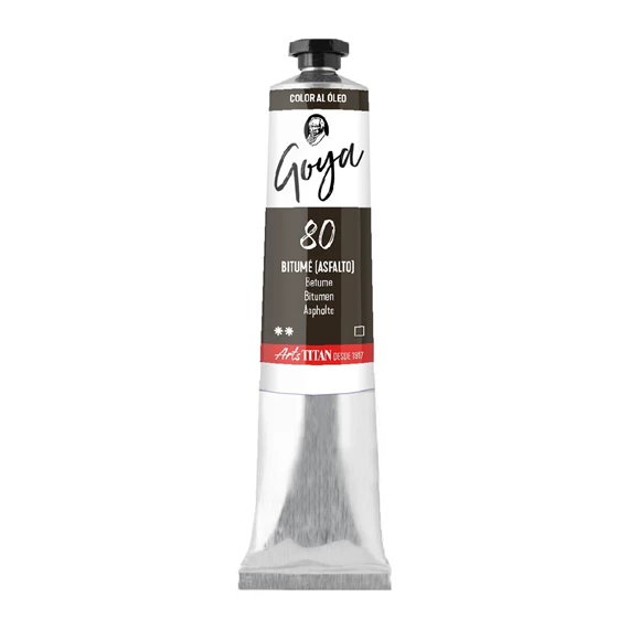 Oil Colour tube 20 ml Bitumen N° 80 - PackshotFront