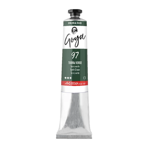Oil Colour tube 200 ml Earth green N° 97 - PackshotFront