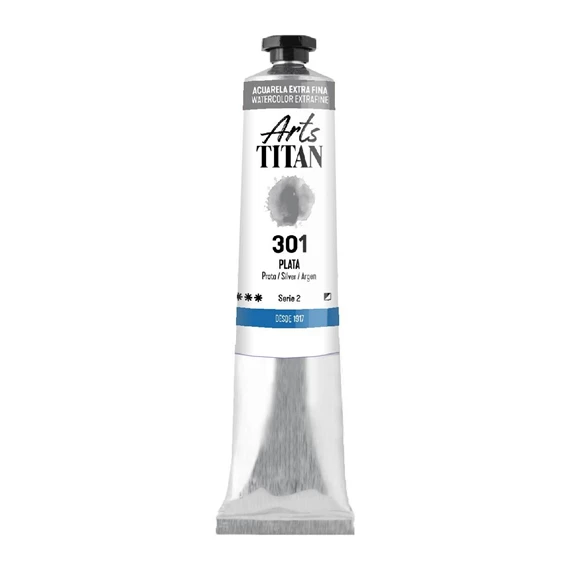 Watercolour Extra Fine tube 20 ml Silver N° 301 - PackshotFront