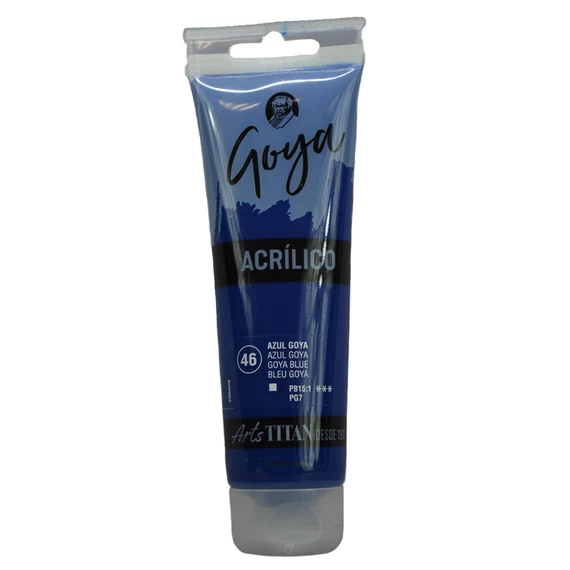 Acrylic Colour tube 125 ml GOYA blue N° 46 - PackshotFront