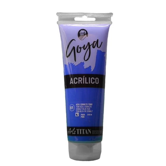 Acrylic Colour tube 230 ml Cobalt blue hue N° 61 - PackshotFront