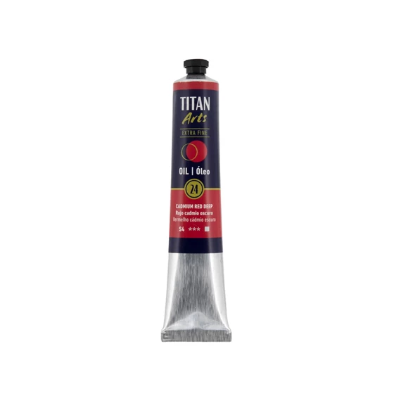 Oil Colour Extra Fine tube 60 ml Cadmium red deep N° 24 - PackshotFront