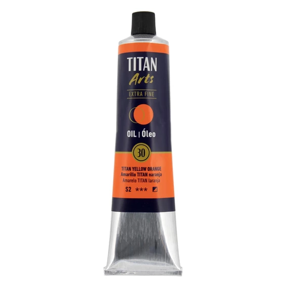 Colores al óleo Extra Fino tubo 200 ml Amarillo TITAN naranja N° 30 - PackshotFront