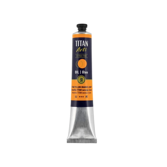 Colores al óleo Extra Fino tubo 60 ml Amarillo TITAN naranja claro N° 31 - PackshotFront