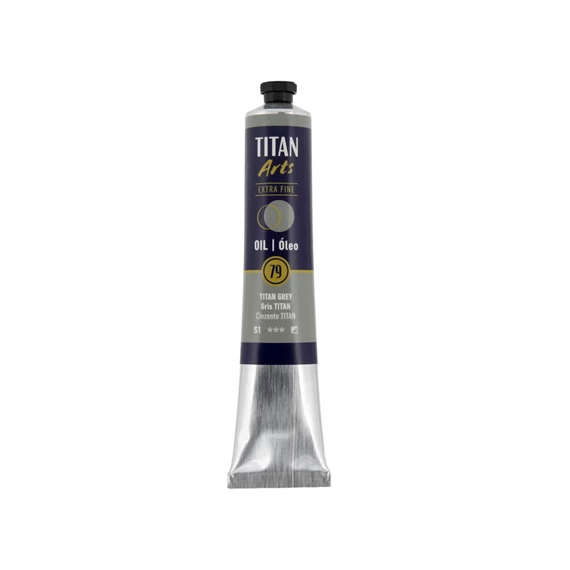 Colores al óleo Extra Fino tubo 60 ml Gris TITAN N° 79 - PackshotFront