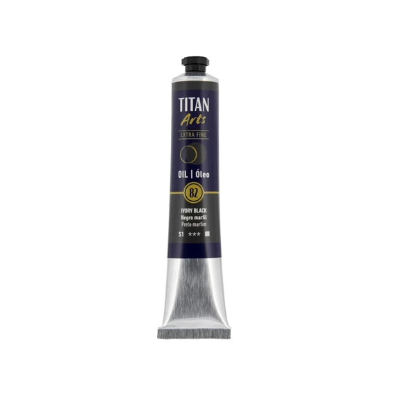 Colores al óleo Extra Fino tubo 60 ml Negro marfil N° 82 - PackshotFront