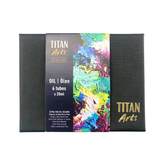Titan Arts Oil Extra Fine Primary Set 6X20 ml - PackshotFront